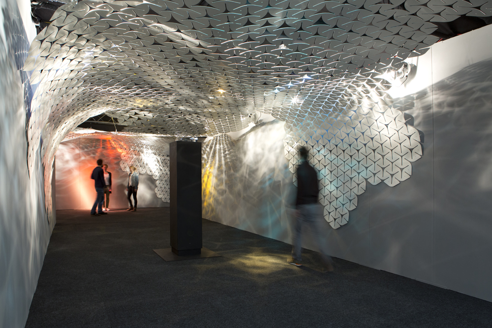 Probeaufbau Tunnelflieger auf der Rheinlandpfalzausstellung